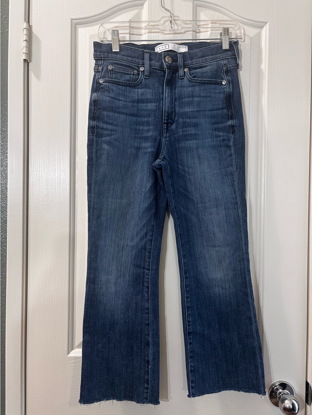 AYR 27S The Pop Dark Blue High-Rise Straight Jeans